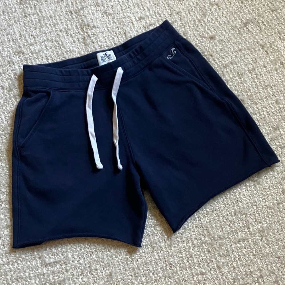 🏄🏽‍♂️ HOLLISTER MENS SIZE XS MUST HAVE BLUE SWEAT SHORTS